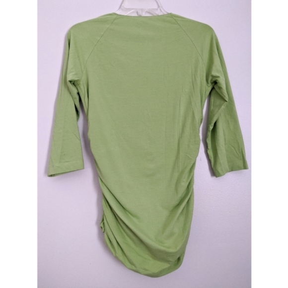 Sundance Vanessa Green Small 3/4 Length Wrap Top - Picture 2 of 3
